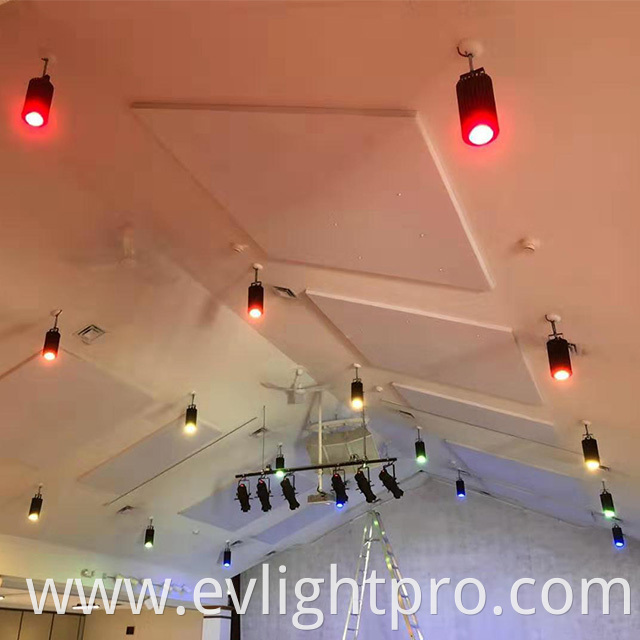 dmx pendant stage light 160W round mounted full color down light for church illumination